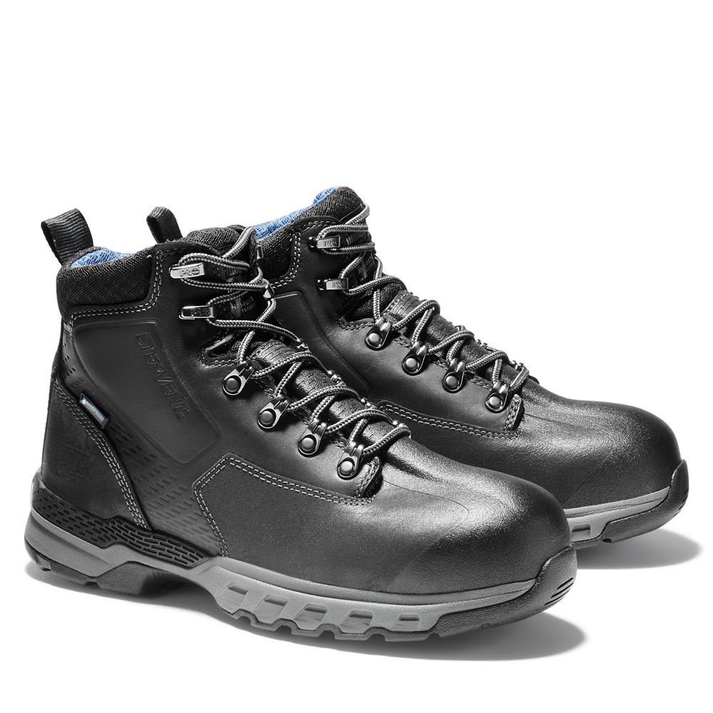Botas Pro Timberland Hombre Pro Downdraft 6\" Alloy Toe Negras - Chile GIL-649832
